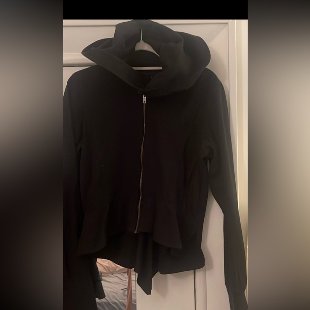 KAYO ANIME CLOTHING black oversized hooded canvas jacket  SOLd OUT